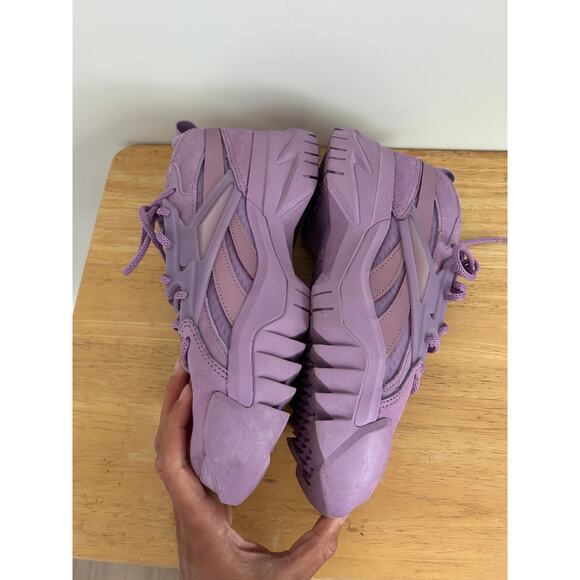 Cardi B Reebok Club V2 Puzzled Purple Sneakers - Size 9 - Picture 7 of 11